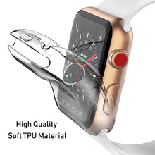 Load image into Gallery viewer, Screen Protector For Apple Watch 6 case 44MM 40MM Full TPU bumper Iwatch Cover 42mm 38MM accessories for iwatch series 5 4 3 2 1
