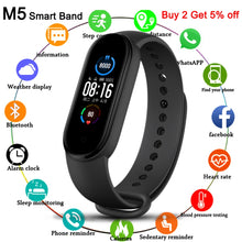 Load image into Gallery viewer, New M5 Smart Bracelet Men Fitness Smart Wristband Women Sports Tracker Smartwatch Play Music Bracelet M5 Band for Adriod IOS